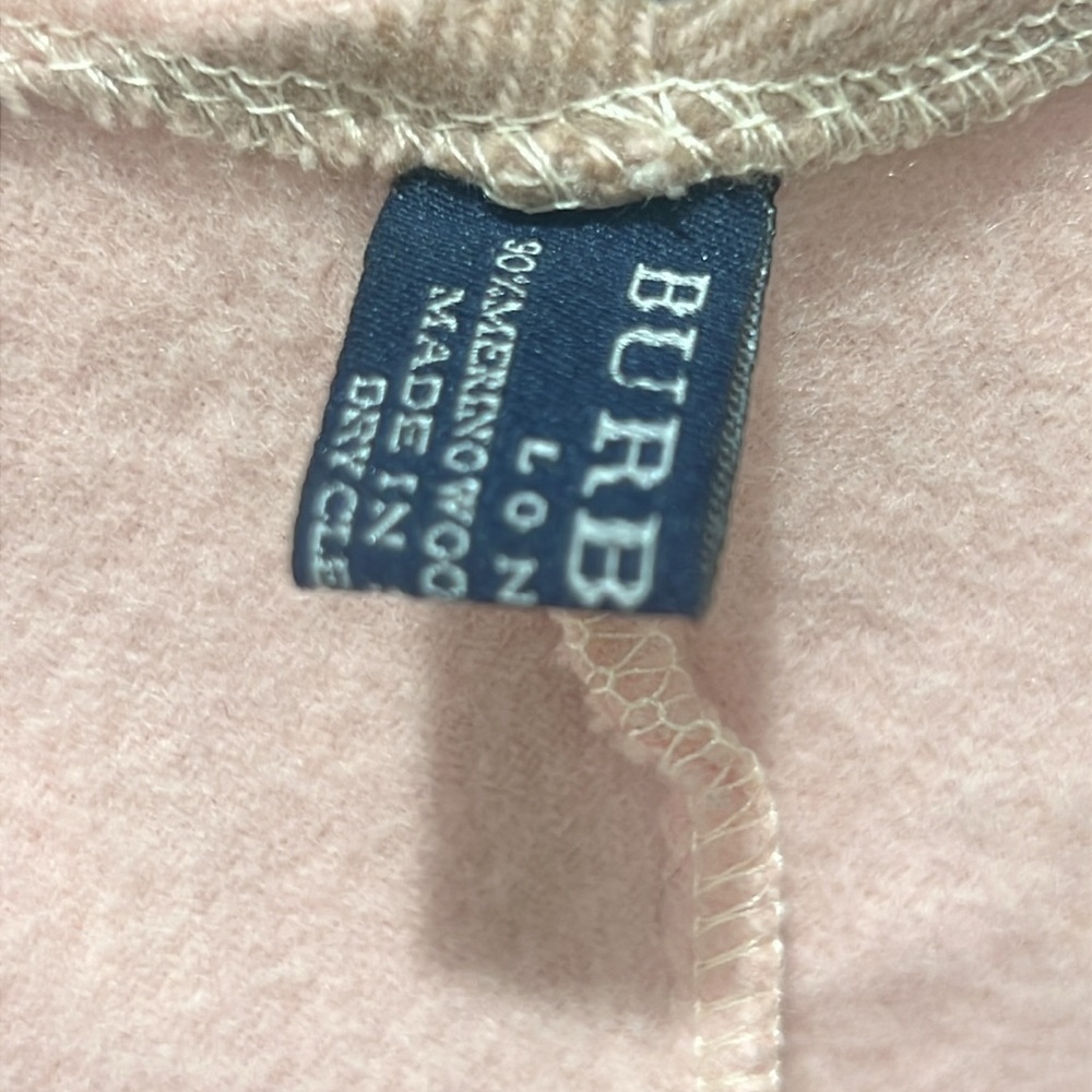 Burberry Pink and Brown Poncho - Picture 3 of 3